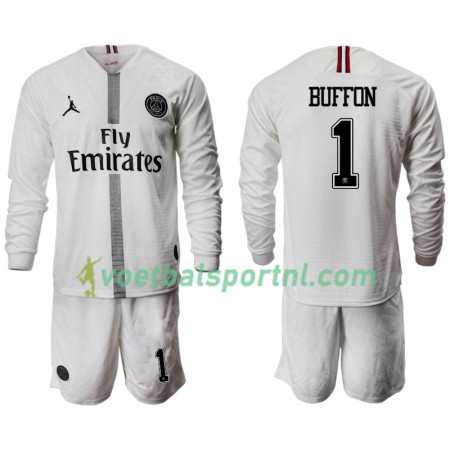 Paris Saint-Germain BUFFON 1 Jodan Wit Kind Third Tenue 2018-19 L/S
